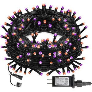 Halloween 300LED String Lights,100FT StringLights with 8Lighting Modes,Halloween